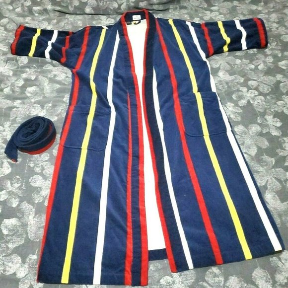 Neiman Marcus Other - Vintage Neiman Marcus Striped Cotton Bath Robe